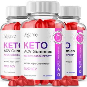 3pk Algarve Keto Gummies; Algrave ACV Gummie; Diet; Weight Loss Blend AVC; 180ct