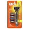 Gillette Fusion5 Men's Razor Value Pack, 1 Handle & 5 Razor Blade Refills, Black